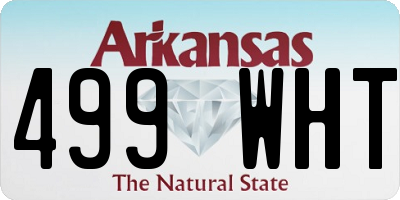 AR license plate 499WHT