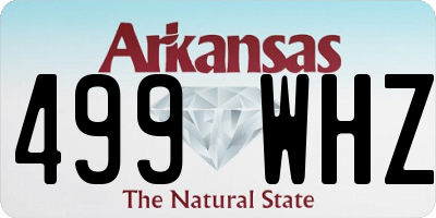 AR license plate 499WHZ