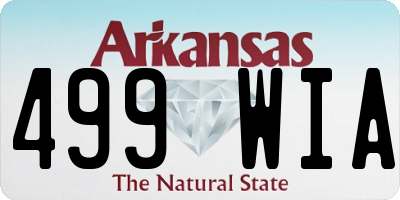 AR license plate 499WIA