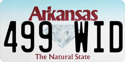 AR license plate 499WID