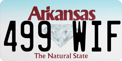 AR license plate 499WIF
