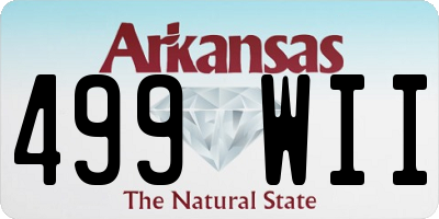 AR license plate 499WII