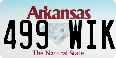 AR license plate 499WIK