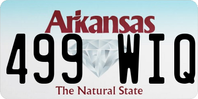 AR license plate 499WIQ