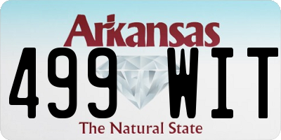 AR license plate 499WIT