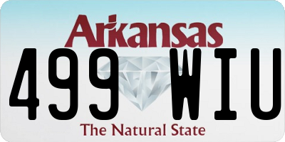 AR license plate 499WIU