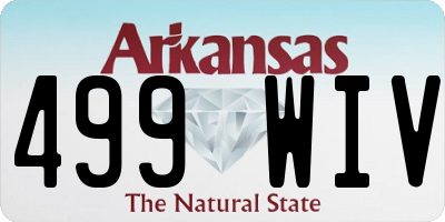 AR license plate 499WIV