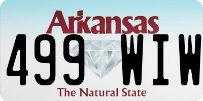 AR license plate 499WIW