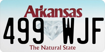 AR license plate 499WJF
