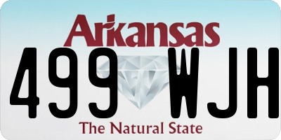 AR license plate 499WJH