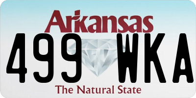 AR license plate 499WKA