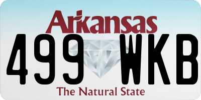 AR license plate 499WKB