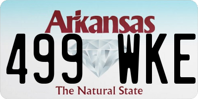 AR license plate 499WKE