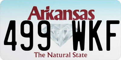 AR license plate 499WKF