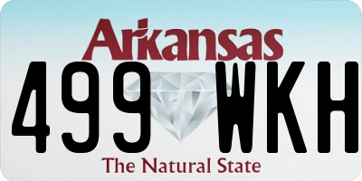 AR license plate 499WKH