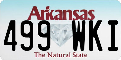AR license plate 499WKI