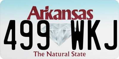 AR license plate 499WKJ
