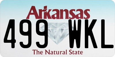 AR license plate 499WKL