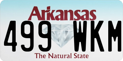 AR license plate 499WKM