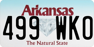 AR license plate 499WKO
