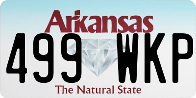 AR license plate 499WKP