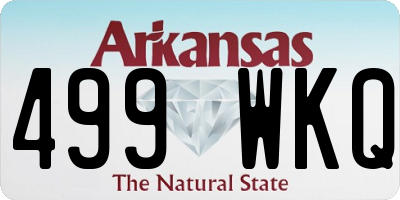 AR license plate 499WKQ