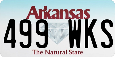 AR license plate 499WKS