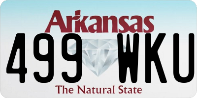 AR license plate 499WKU