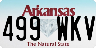 AR license plate 499WKV