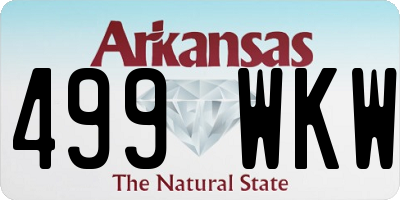 AR license plate 499WKW