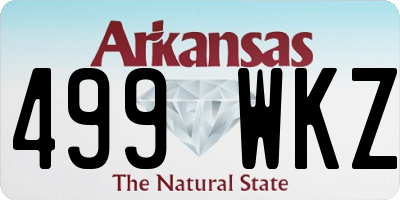 AR license plate 499WKZ