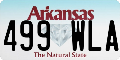 AR license plate 499WLA