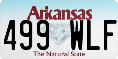 AR license plate 499WLF