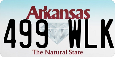 AR license plate 499WLK