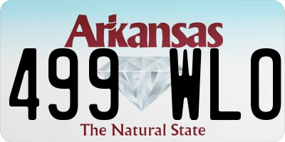 AR license plate 499WLO