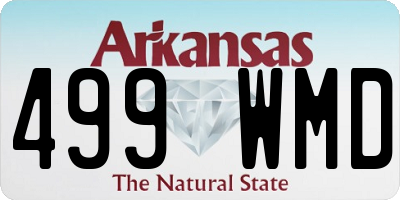 AR license plate 499WMD