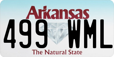 AR license plate 499WML