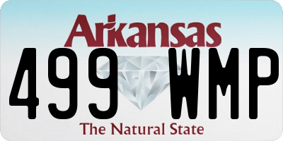 AR license plate 499WMP