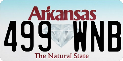 AR license plate 499WNB
