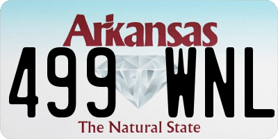 AR license plate 499WNL