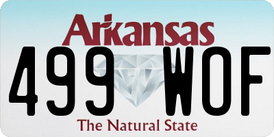 AR license plate 499WOF