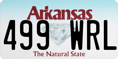 AR license plate 499WRL