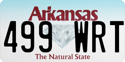 AR license plate 499WRT