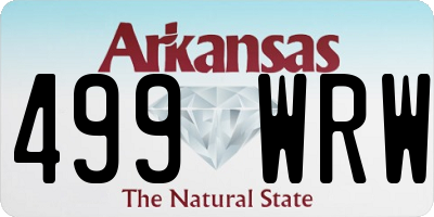 AR license plate 499WRW