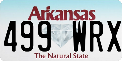 AR license plate 499WRX