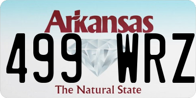 AR license plate 499WRZ
