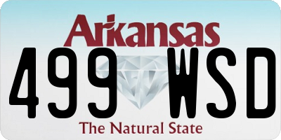AR license plate 499WSD