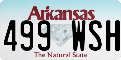 AR license plate 499WSH