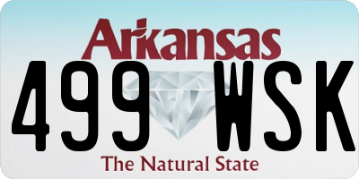 AR license plate 499WSK
