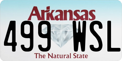 AR license plate 499WSL